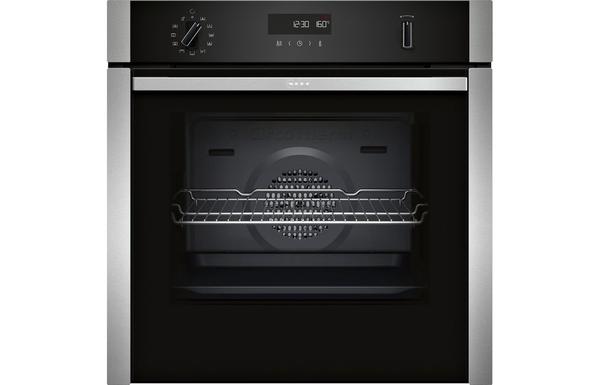 Neff N50 B6ACH7AN7B Single Slide&Hide Pyrolytic Oven - St/Steel